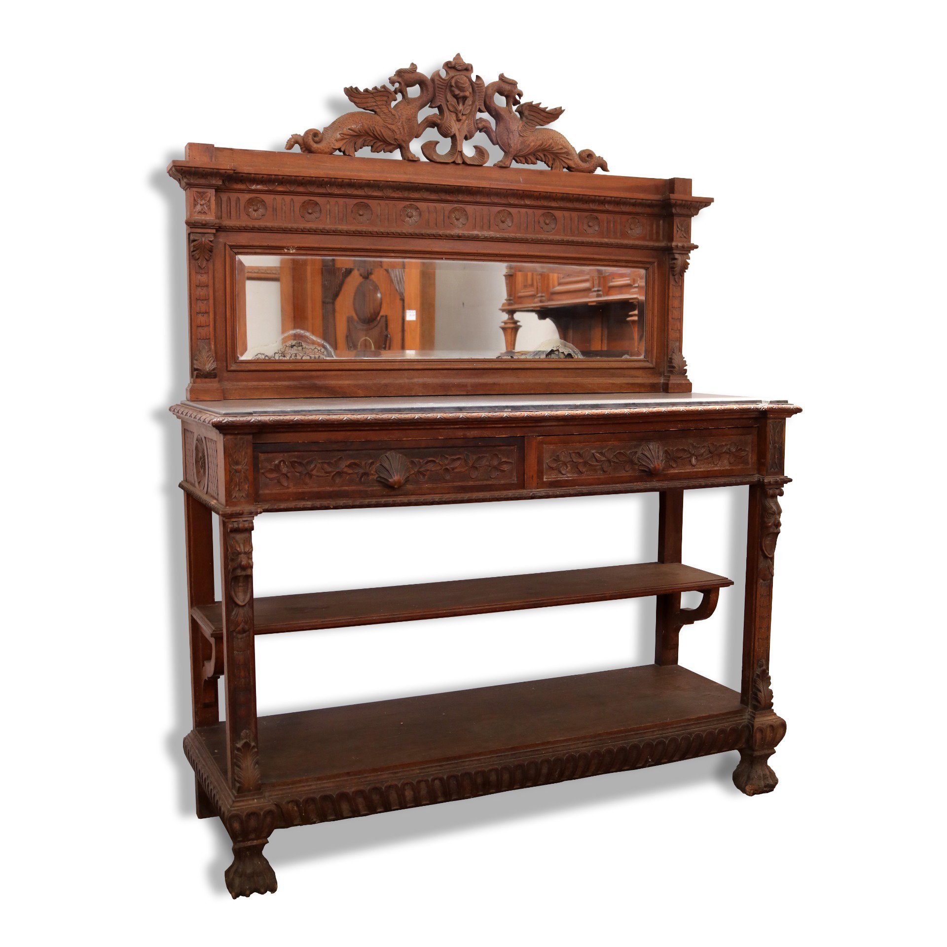 Credenza antica in legno. Epoca '900.